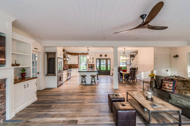 istock Great room in beautiful new house 1400728544