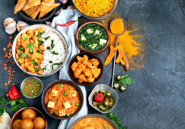 istock Assorted indian food. Indian cuisine. 1400729715