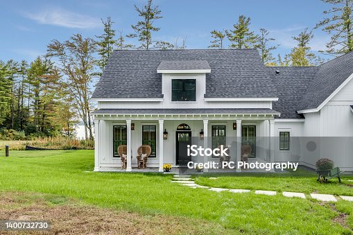 istock Gorgeous white home with many little details 1400732730
