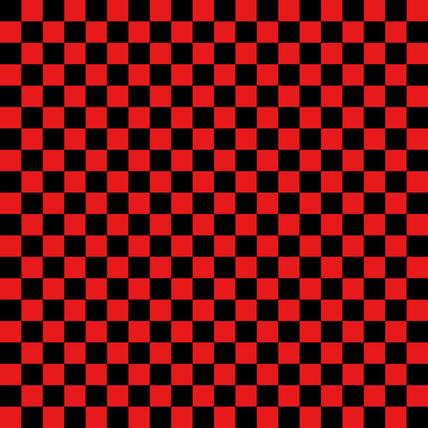 黒と赤のタータンパターン - checked purple tablecloth pattern点のイラスト素材／クリップアート素材／マンガ素材／アイコン素材