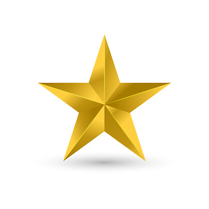 Gold star icon,Star icon vector. Classic rank isolated. Trendy flat favorite design.