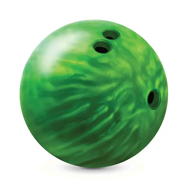 Vector illustration of Bowling ball