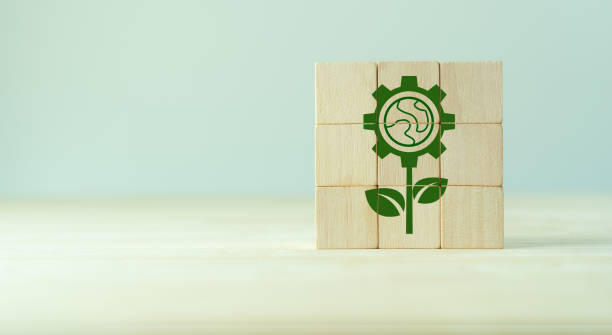 istock Environmental technology concept. Sustainable development goals and strategies. Eco concept, ecology, clean energy and environment protection. Green organizational culture. Ecological sustainability. 1400743454