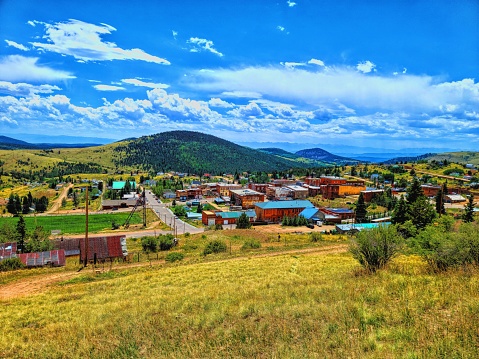Beautiful small town in Rocky Mountains Colorado