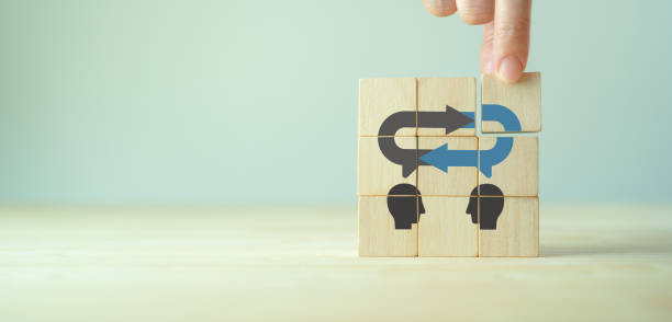 istock Suggestion and feedback sharing for improvement. Listen to team feedback to improve work efficiency. Team communication skill, engagement, idea sharing, open mind, customer feedback and consulting. 1400744695