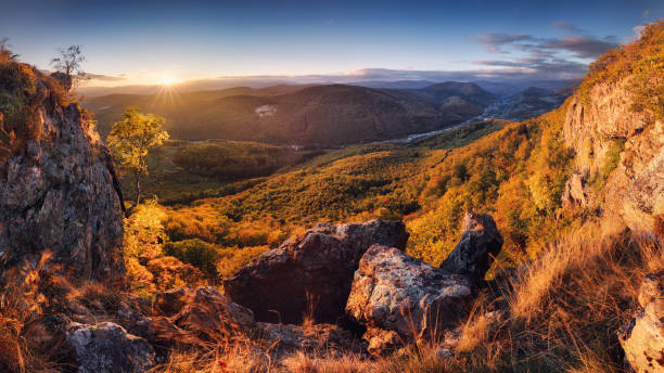 istock Mountain with autumn forest landcape - Nice panoramic view from peak 1400751770