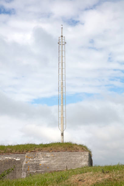 istock Old communication or radar tower on top of a ww2 bunker 1400753019