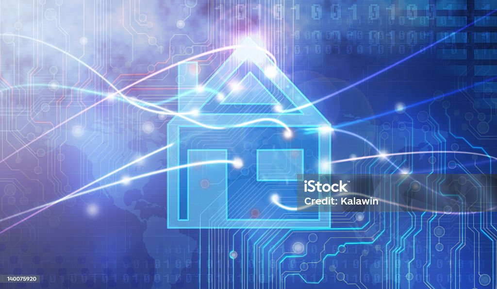 technology. Smart home technology. Home Automation Stock Photo