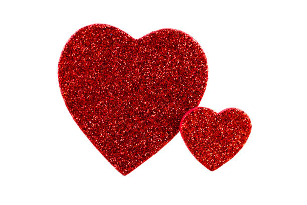 istock Red heart bokeh background, valentine day greeting card. 1400760556