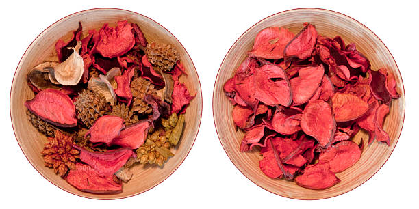istock two wooden bowls with red potpourri 140076159