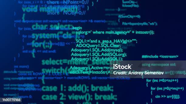 Programming Code Programming Language Stringscoding Stock Photo ...
