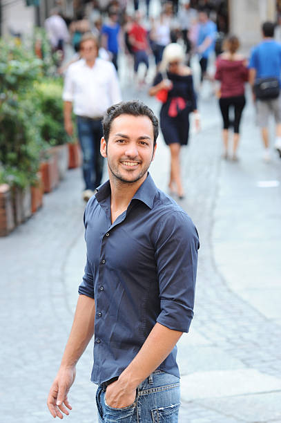 istock happy person in town 140077937
