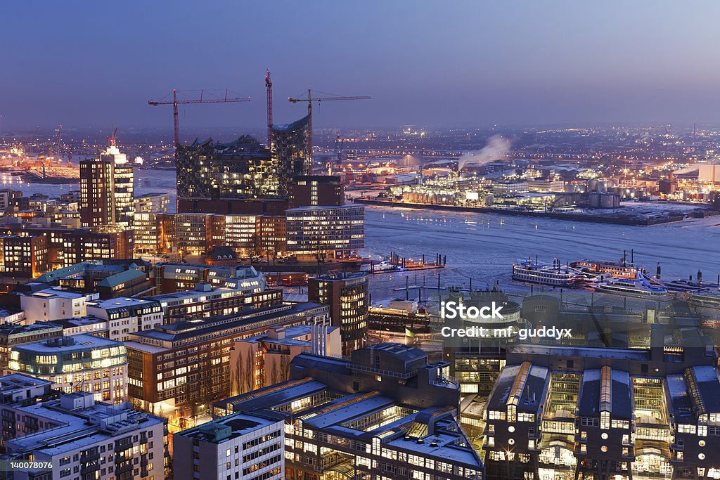 Der Hamburger Hafen, die Elbe Philharmonie, Stadt - Lizenzfrei Hamburg Stock-Foto