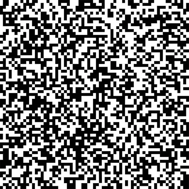 Vector illustration of seamless  pixelated  textured  pattern