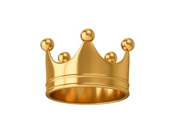 istock 3D Rendering Gold Crown Isolated on white Background 1400786689