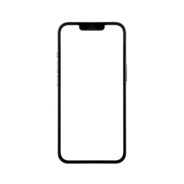 realistyczna makieta telefonu komórkowego, szablon - iphone zdjęcia i obrazy z banku zdjęć