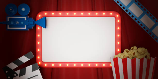 istock Concept movie and entertainment illustration. 1400793779