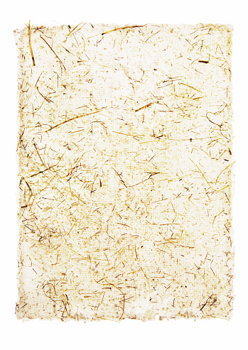 Blank sheet of handmade art paper.