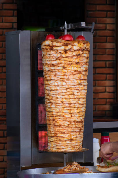 istock Turkish doner kebab made with chicken meat 1400804273