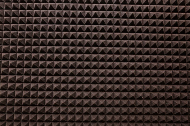 istock Close up of studio sound acoustical foam Background 1400809008
