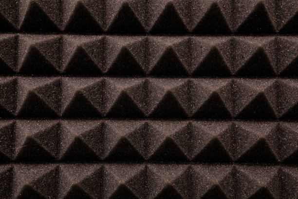 istock Close up of studio sound acoustical foam Background 1400809217