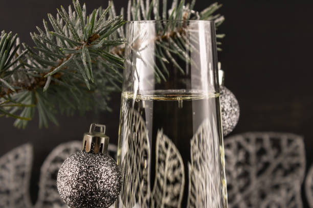 istock Champagne and Christmas decor 1400818226