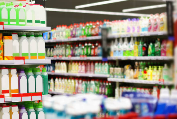 istock shopping in supermarket.(washing powder,detergent,shampoo, soap) 1400818592