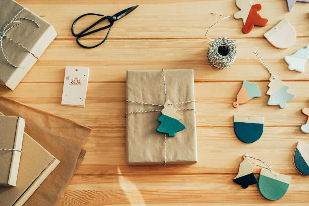 istock Table Top View Of An Anonymous Cardboard Box Ready For Delivery At The Store 1400826081