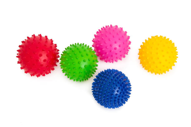 istock Ball with pimples on a white background 1400827713