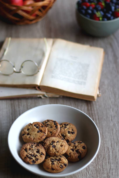 istock Fruit, Cookies, Books and Glasses 1400828938