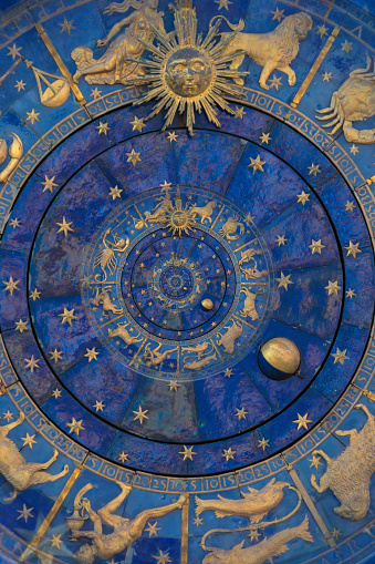 In Prague Old Town Square, the beautiful astronomical clock, called Pražský orloj in Czech, installed in 1410 on the Southern wall of the Old Town Hall.