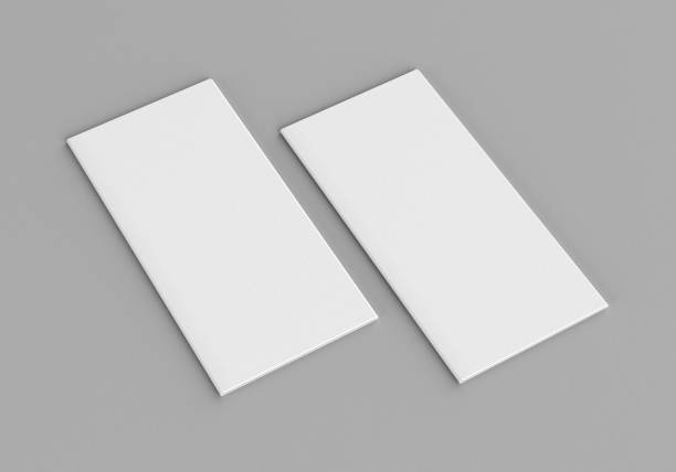 istock Tri-fold brochure, booklet mockup for graphic designers presentations and portfolios. 3D rendering. 1400829968