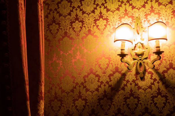istock Vintage venetian background. Retro pattern old decorative wallpaper. 1400830344