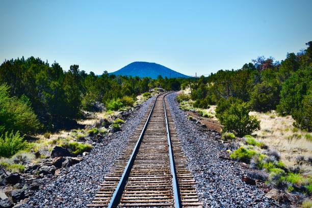 istock Railroad Tracks Rounding The Bend 1400834270