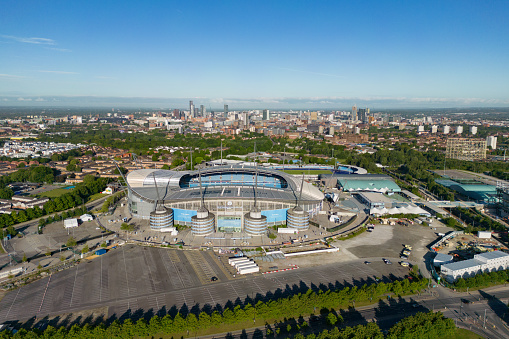 The City of Manchester Stadium in Manchester, also known as the Etihad Stadium, is the home of Premier League club Manchester City F.C.