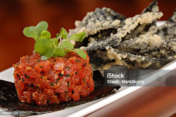 Ahi Tuna Appetizer Stock Photo - Download Image Now - Appetizer, Beauty, Bud