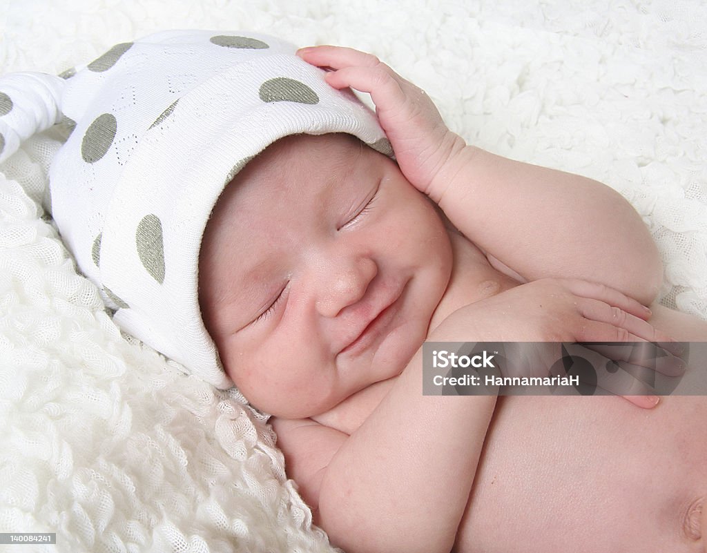 Menina de bebê recém-nascido - Foto de stock de 0-11 meses royalty-free