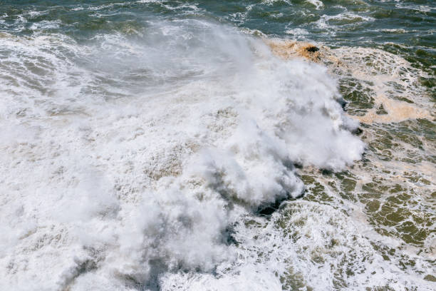 istock Giant waves in Nazare. 1400843476