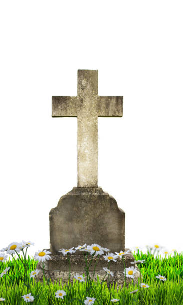 istock old tombstone isolated on white background 1400851504