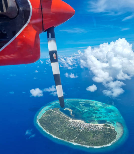 istock view from airplane window, aerial view on earth 1400853073