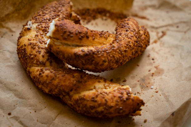 Pretzel sticks isolated on a white background.
