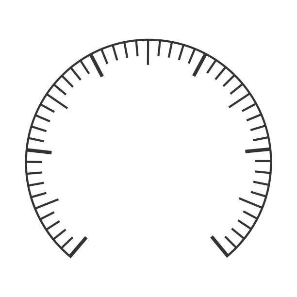 ilustrações, clipart, desenhos animados e ícones de medidor de pressão, velocímetro, tonômetro, termômetro, manômetro, barômetro, navegador ou escala indicadora. medindo o modelo do gráfico do painel - botão de volume