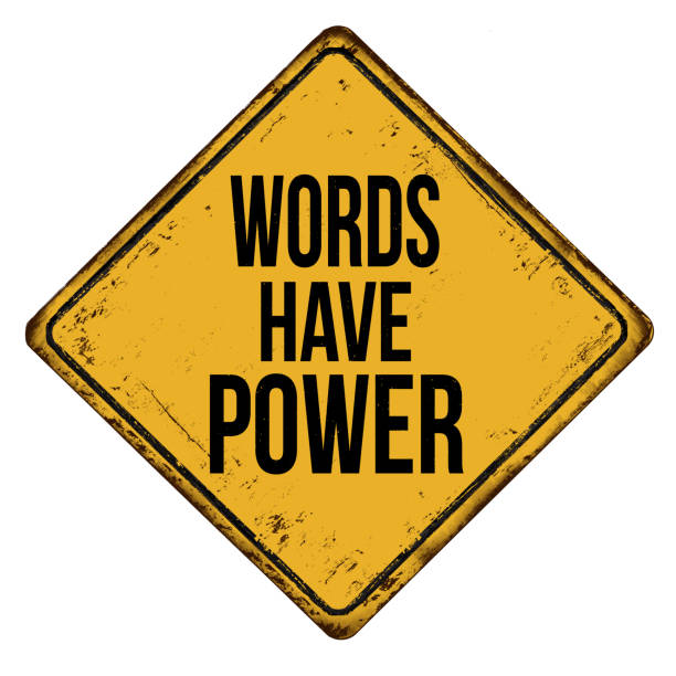 istock Words have power vintage rusty metal sign 1400872185