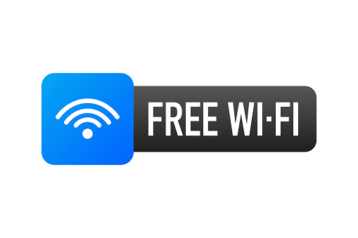 Wifi free. Internet network. 3d vector icon. Isometric vector.