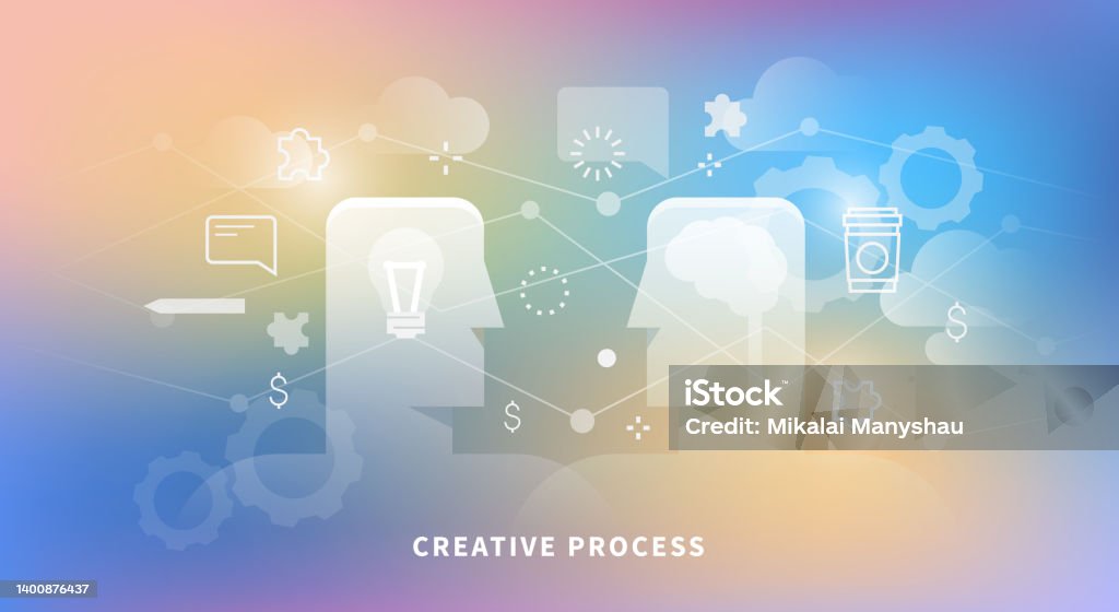 Process Banner Design Web Banner Of Creative Process Stock Illustration - Download Image Now ...