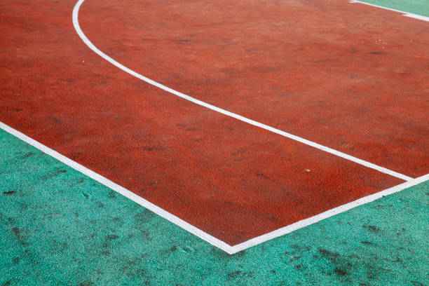 istock old red running track at the stadium, stadium for running 1400883971