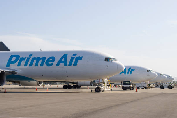 Amazon Prime Air Fleet stock photo