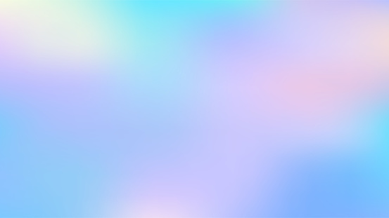 Pastel Glow Colors Smooth Gradient Rainbow Defocused Blurred Motion Iridescent Abstract Background Vector Illustration, Widescreen