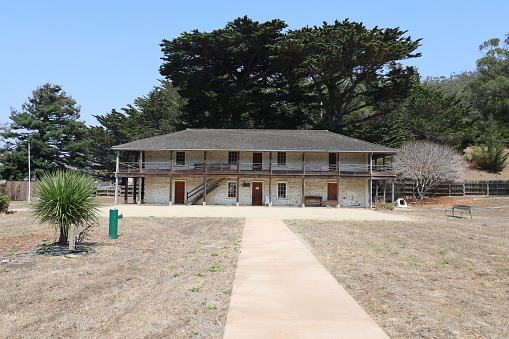 8-10-2021: Pacifica, California: Historic Adobe Sanchez house in Pacifica California