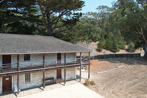 8-10-2021: Pacifica, California: Historic Adobe Sanchez house in Pacifica California